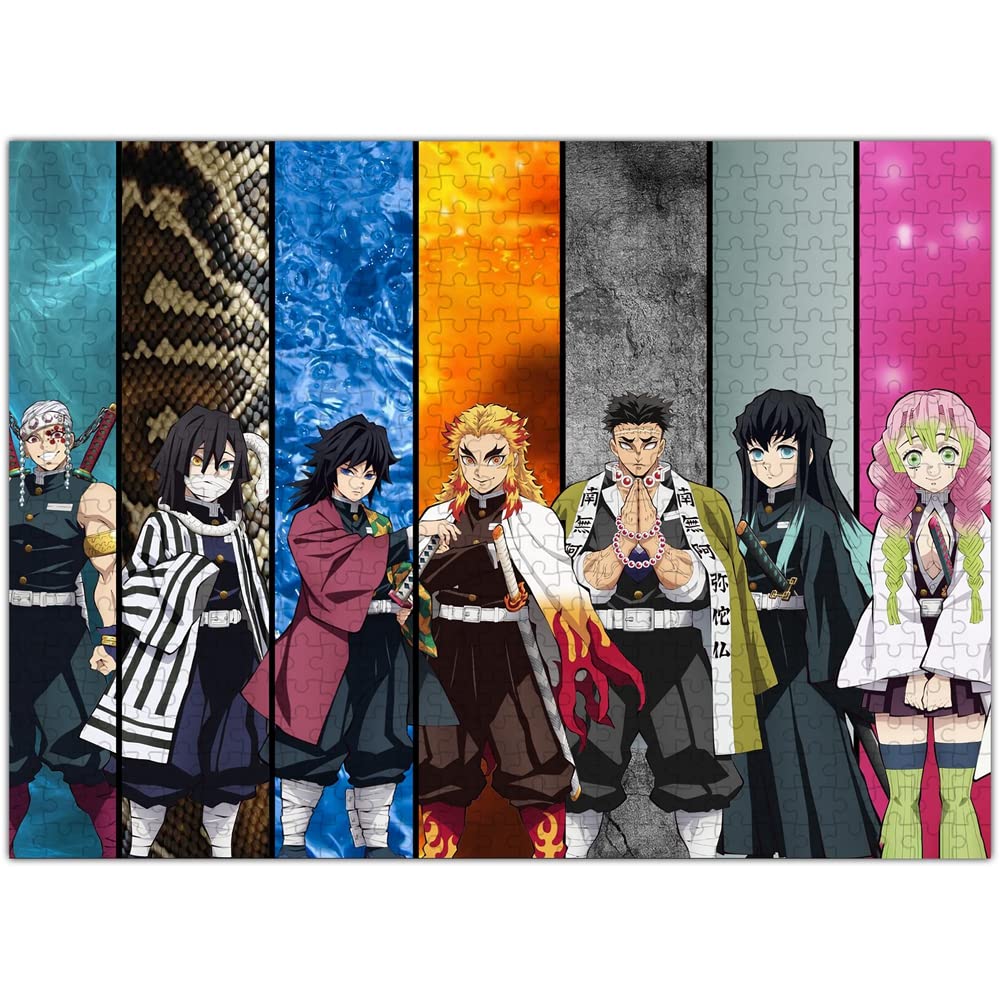 Amazon | 鬼滅の刃 パズル 500ピース 全てキャラクタ 全员 集合 柱